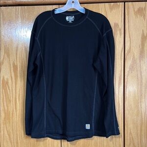 Men’s XL Carhartt Black Long Sleeve Tee with Crew Neck